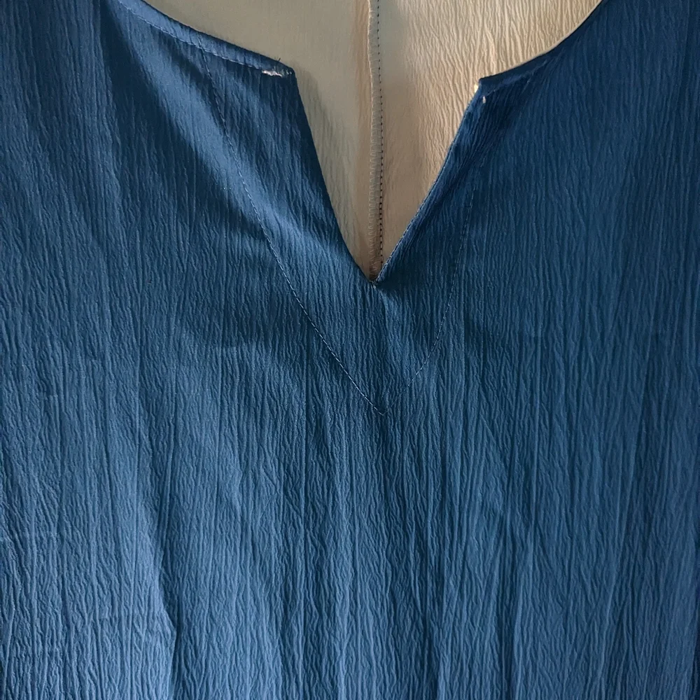 Linen shift dress with floral print - Picture 5 of 7